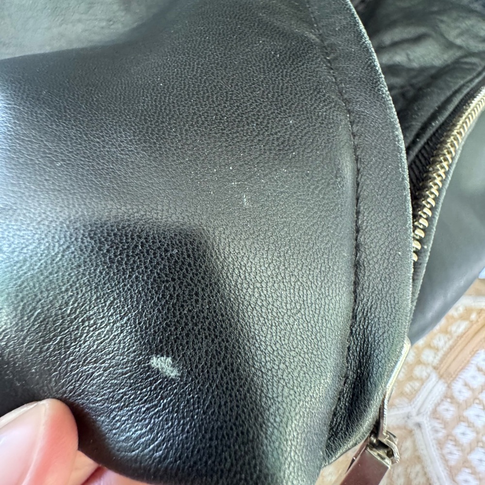 Nine West Black Leather Jacket - Picture 4 of 10